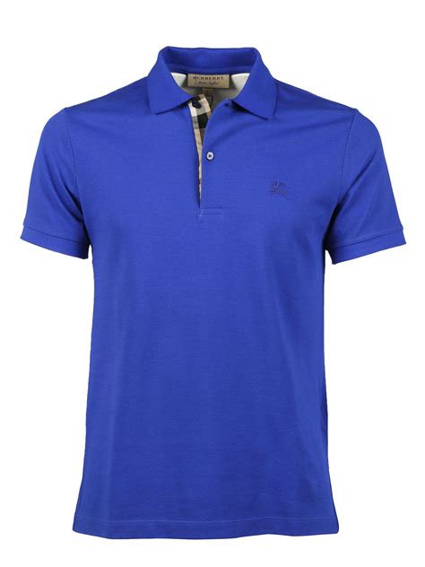 burberry blue t shirt|blue Burberry polo.